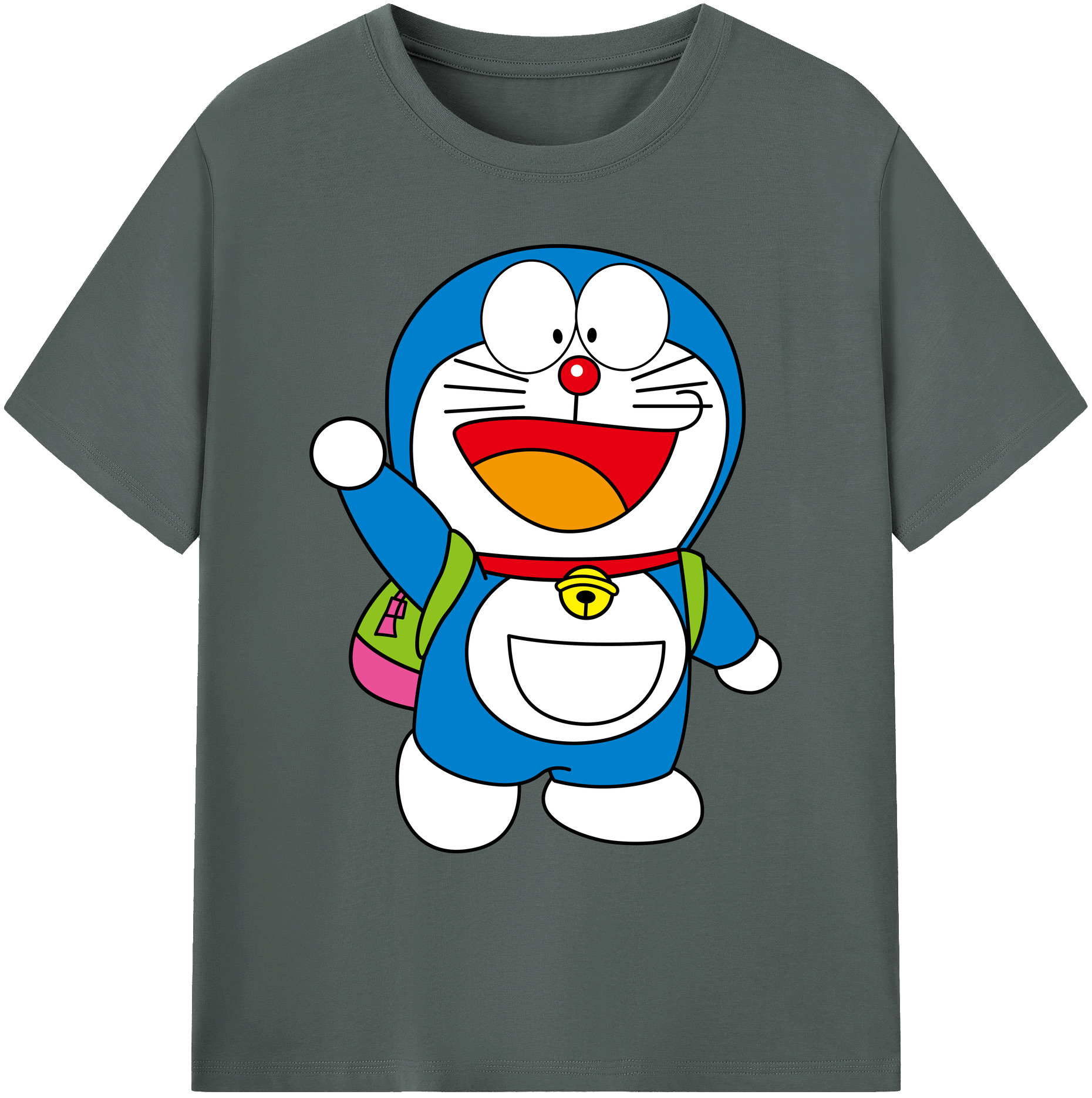 （画像用） ドラえもん Doraemon 綿100％ メンズ半袖Tシャツ｜肌触りやわらか＆通気性